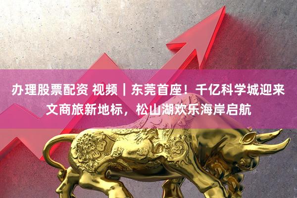 办理股票配资 视频｜东莞首座！千亿科学城迎来文商旅新地标，松山湖欢乐海岸启航